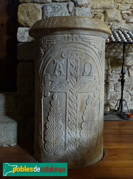 Folgueroles - Església de Santa Maria. Pica (Foto: Graciel·la Vidal, 2017) Folgueroles - Església de Santa Maria. Pica