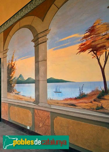 Begur - Casa Pere Roger, detall de les pintures Begur - Casa Pere Roger, detall de les pintures