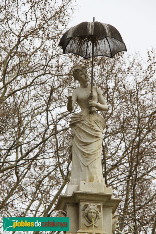Barcelona - La Dama del Paraigua (Foto: Albert Esteves, 2018) Barcelona - La Dama del Paraigua
