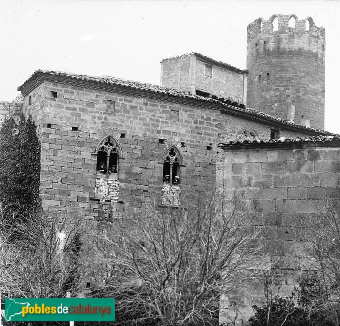 Verdú - Castell (Foto: Josep Salvany -Arxiu Salvany, Biblioteca de Catalunya-, 1913) Verdú - Castell