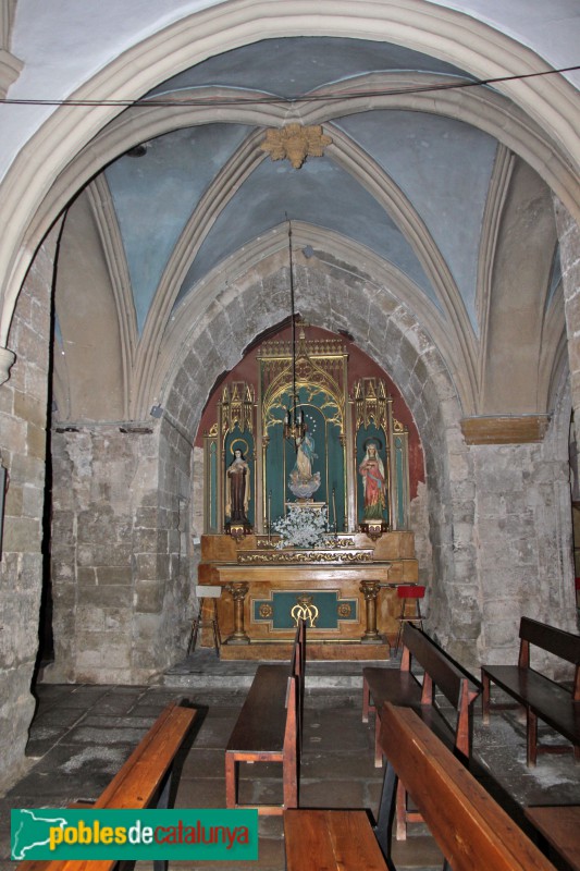 Vilagrassa - Església de Santa Maria, interior (Foto: Albert Esteves, 2018) Vilagrassa - Església de Santa Maria, interior