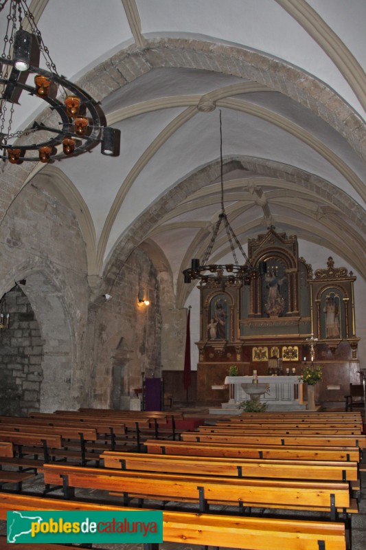 Vilagrassa - Església de Santa Maria, interior (Foto: Albert Esteves, 2018) Vilagrassa - Església de Santa Maria, interior