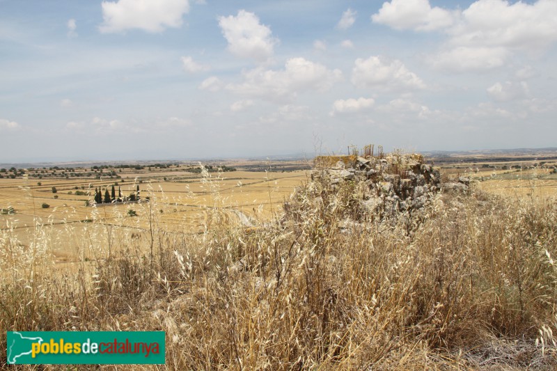 Tàrrega - Ruïnes del castell de la Figuerosa (Foto: Albert Esteves, 2018) Tàrrega - Ruïnes del castell de la Figuerosa