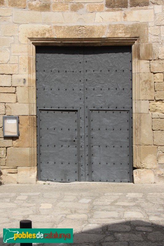 Ciutadilla - Església de Sant Miquel, portada (Foto: Albert Esteves, 2018) Ciutadilla - Església de Sant Miquel, portada