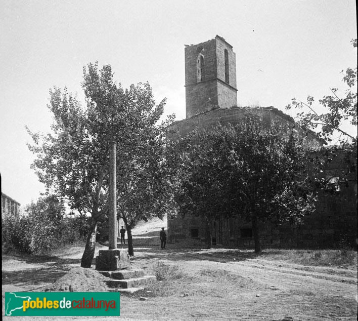 Ciutadilla - Ruïnes del Convent del Roser (Foto: Francesc Blasi, Arxiu Fotogràfic del C.E.C., anys vint) Ciutadilla - Ruïnes del Convent del Roser