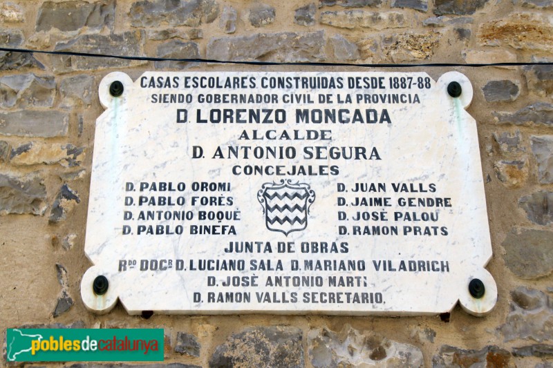 Anglesola - Antiga Escola de la Santa Creu (Foto: Albert Esteves, 2018) Anglesola - Antiga Escola de la Santa Creu