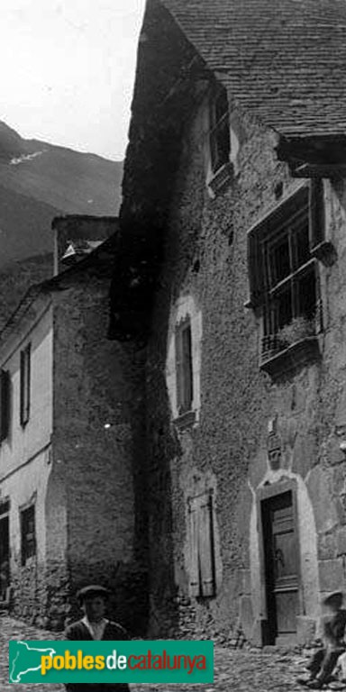 Escunhau - Casa de Pere Joan, fragment de fotografia antiga