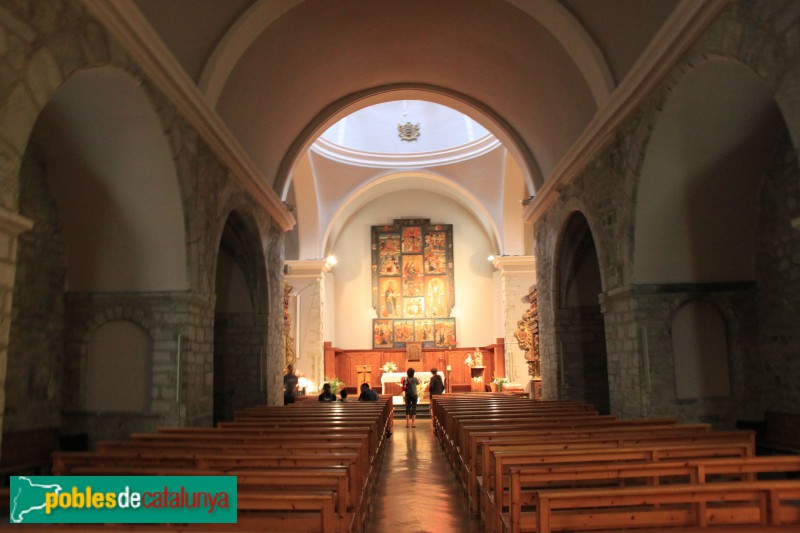 Vielha - Església de Sant Miquel, interior (Foto: Albert Esteves, 2018) Vielha - Església de Sant Miquel, interior