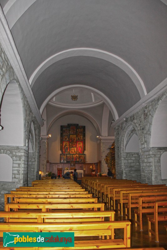 Vielha - Església de Sant Miquel, interior (Foto: Albert Esteves, 2018) Vielha - Església de Sant Miquel, interior