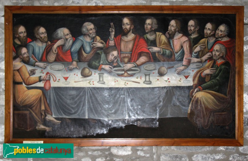 Vielha - Església de Sant Miquel, Sant Sopar (de Joan Brun) (Foto: Albert Esteves, 2018) Vielha - Església de Sant Miquel, Sant Sopar (de Joan Brun)