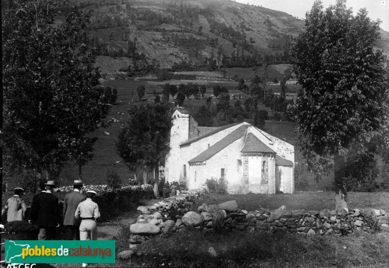 Vielha - Església de Santa Maria de Mijaran (Foto: Lluís M. Vidal -Arxiu Fotogràfic Centre Excursionista de Catalunya, 1902) Vielha - Església de Santa Maria de Mijaran