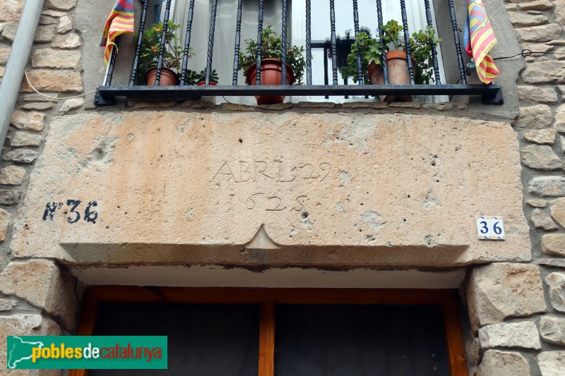 Sant Martí de Maldà - Llinda, 1625 (Foto: Albert Esteves, 2018) Sant Martí de Maldà - Llinda, 1625