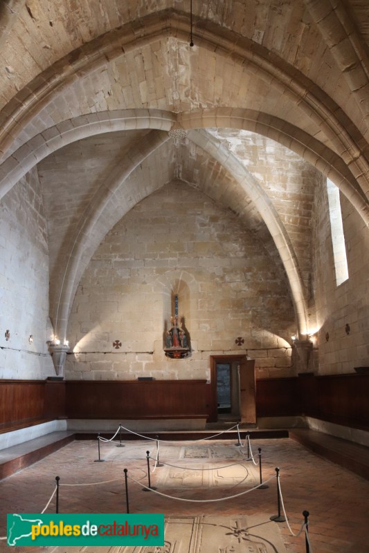 Vallbona de les Monges - Monestir de Santa Maria. Sala capitular (Foto: Albert Esteves, 2018) Vallbona de les Monges - Monestir de Santa Maria. Sala capitular