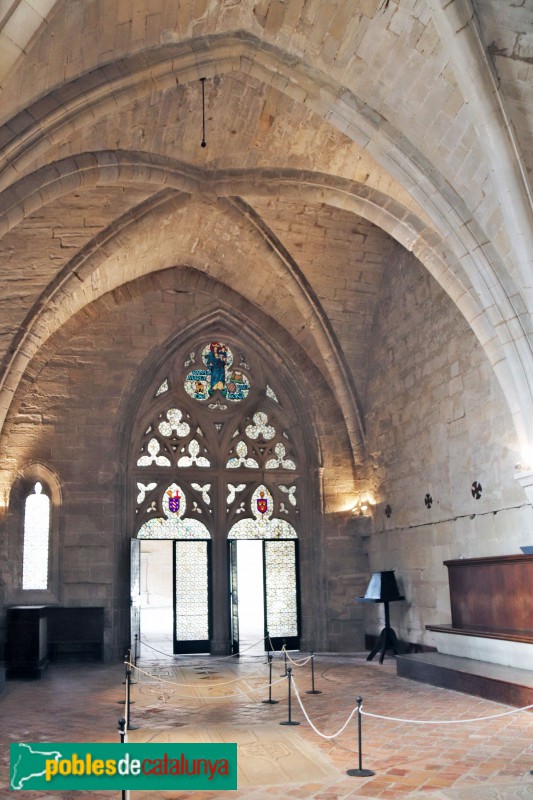 Vallbona de les Monges - Monestir de Santa Maria. Sala capitular (Foto: Albert Esteves, 2018) Vallbona de les Monges - Monestir de Santa Maria. Sala capitular