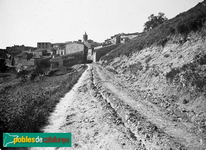 Vallbona de les Monges - Rocallaura (Foto: Josep Salvany -Fons Salvany, Biblioteca de Catalunya-, 1919) Vallbona de les Monges - Rocallaura