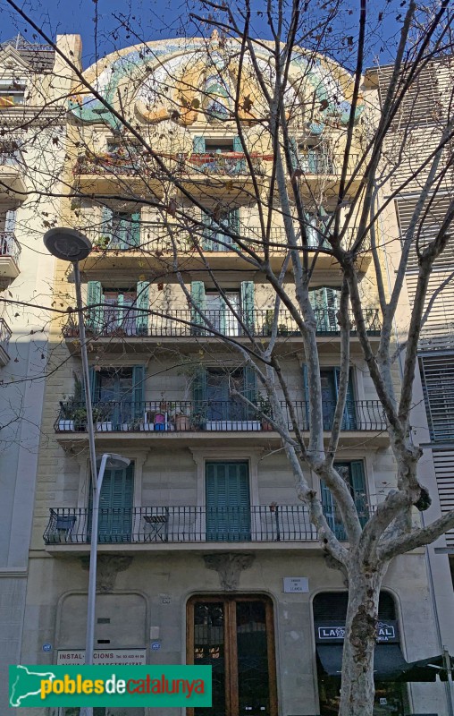 Barcelona - Casa Fajol o de la Papallona (Foto: Albert Esteves, 2019) Barcelona - Casa Fajol o de la Papallona