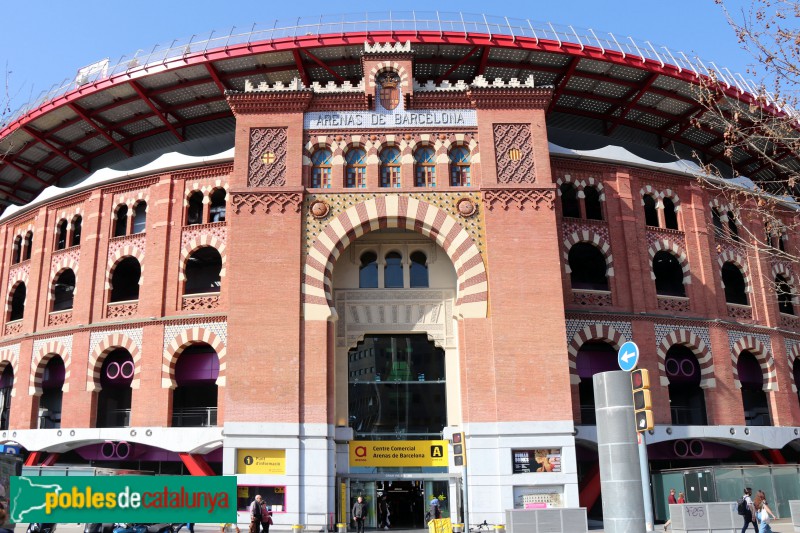 Barcelona - Plaça de toros de Les Arenes (Foto: Albert Esteves, 2019) Barcelona - Plaça de toros de Les Arenes