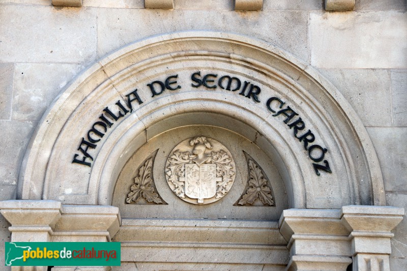 Cementiri del Poblenou - Panteó Semir (Foto: Albert Esteves, 2019) Cementiri del Poblenou - Panteó Semir