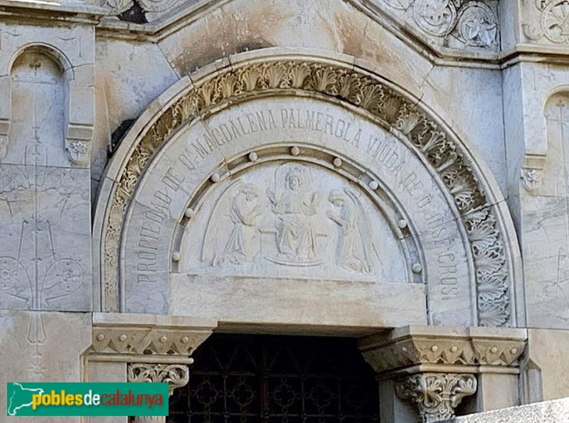 Cementiri dels Caputxins - Panteó Magdalena Palmerola (Foto: Albert Esteves, 2019) Cementiri dels Caputxins - Panteó Magdalena Palmerola