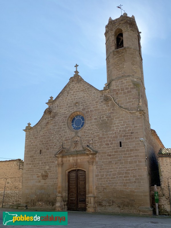 Plans de Sió - Santa Maria de Mont-roig (Foto: Albert Esteves, 2019) Plans de Sió - Santa Maria de Mont-roig
