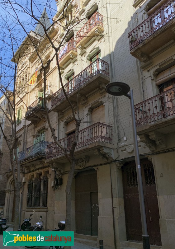 Barcelona - Casa Henriette Cros (Dalmau, 11) (Foto: Albert Esteves, 2019) Barcelona - Casa Henriette Cros (Dalmau, 11)