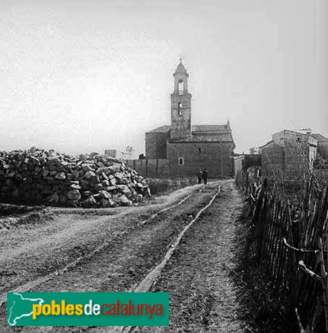 Barcelona - Església de Sant Martí de Provençals (Foto: Frederic Bordas -Arxiu fotogràfic C.E.C.-, 1896) Barcelona - Església de Sant Martí de Provençals