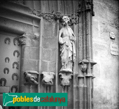 Barcelona - Església de Sant Martí de Provençals (Foto: Jaume Biosca -Arxiu Fotogràfic Centre Excursionista de Catalunya, 1923) Barcelona - Església de Sant Martí de Provençals