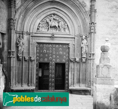 Barcelona - Església de Sant Martí de Provençals (Foto: Marcel·lí Gausachs -Arxiu Fotogràfic Centre Excursionista de Catalunya, anys vint) Barcelona - Església de Sant Martí de Provençals