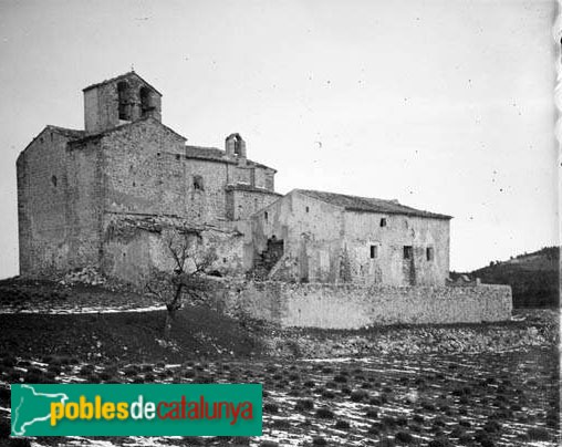Querol - Sant Jaume de Montagut (Foto: Rossend Flaquer -Arxiu fotogràfic C.E.C.-, 1928) Querol - Sant Jaume de Montagut