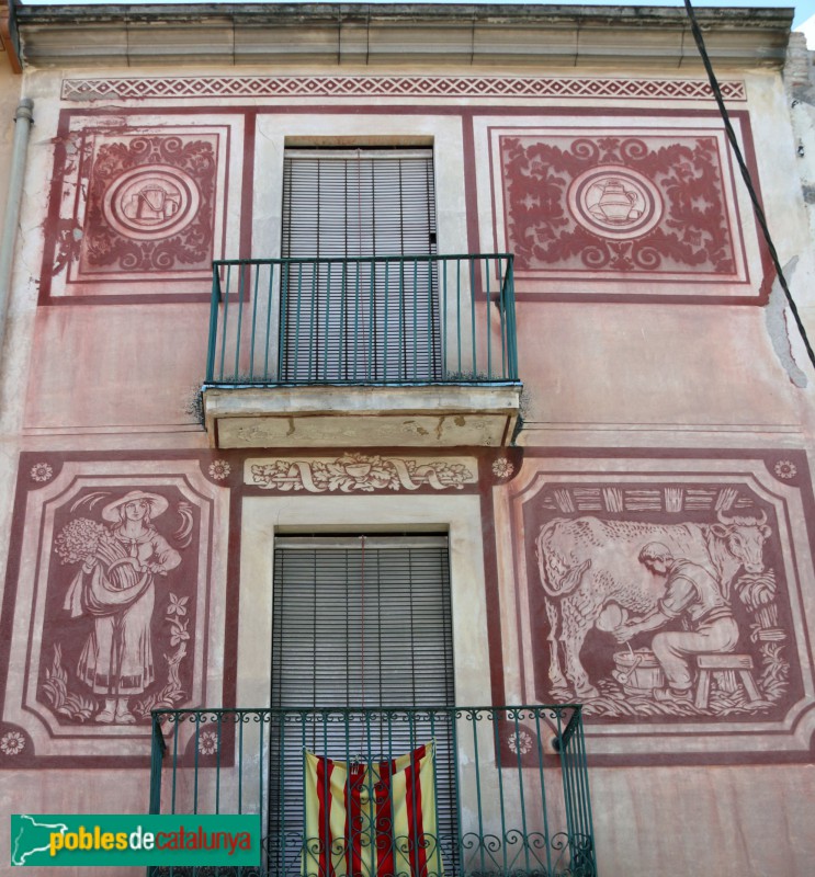 Martorell - Esgrafiats (Ferran Serra, 1942-45) (Foto: Albert Esteves, 2019) Martorell - Esgrafiats (Ferran Serra, 1942-45)
