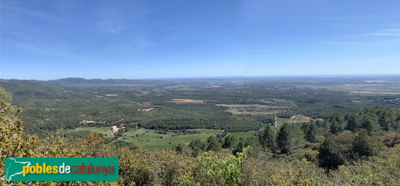 El Pont d'Armentera - Panoràmica des del castell de Selmella