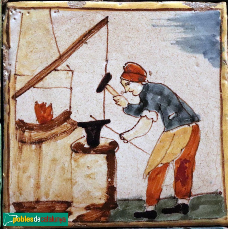 Museu de l'Enrajolada - Rajola d'oficis (Foto: Albert Esteves, 2019) Museu de l'Enrajolada - Rajola d'oficis