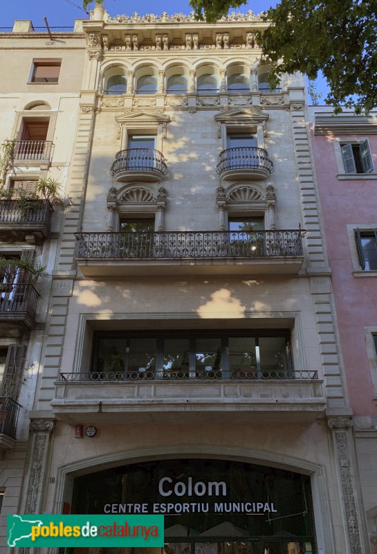 Barcelona - Casa Napoleó (Frontó Colom) (Foto: Albert Esteves, 2019) Barcelona - Casa Napoleó (Frontó Colom)