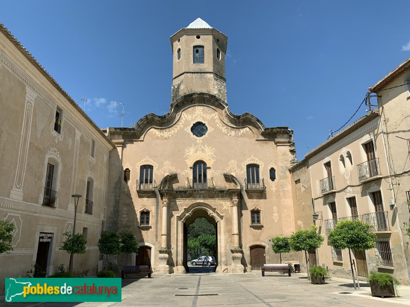 Monestir de Santes Creus - Portal de l'Assumpta, façana plaça Major (Foto: Albert Esteves, 2019) Monestir de Santes Creus - Portal de l'Assumpta, façana plaça Major