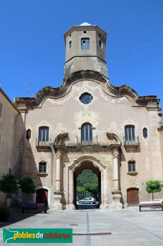 Monestir de Santes Creus - Portal de l'Assumpta, façana plaça Major (Foto: Albert Esteves, 2019) Monestir de Santes Creus - Portal de l'Assumpta, façana plaça Major