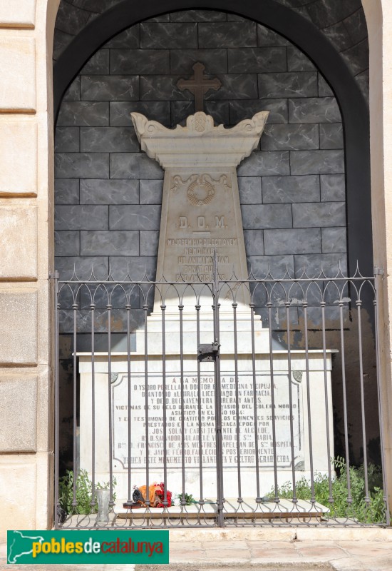 Vilanova i la Geltrú - Panteó Capella dedicat a les víctimes de l'epidèmia de còlera (Foto: Albert Esteves, 2019) Vilanova i la Geltrú - Panteó Capella dedicat a les víctimes de l'epidèmia de còlera
