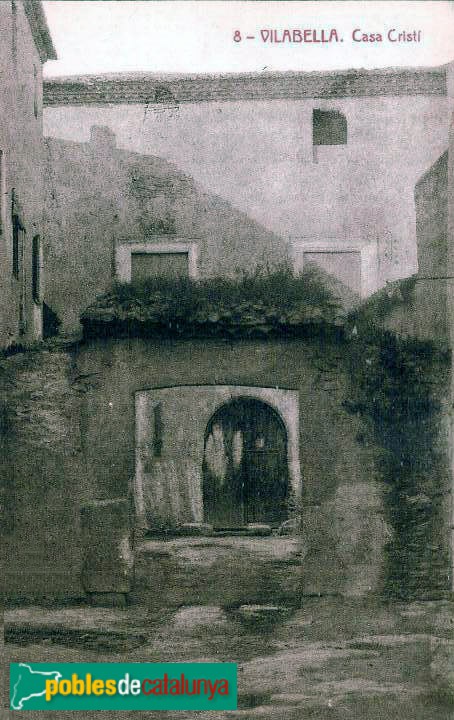 Vilabella - Cal Cristí (el Castell), postal antiga Vilabella - Cal Cristí (el Castell), postal antiga