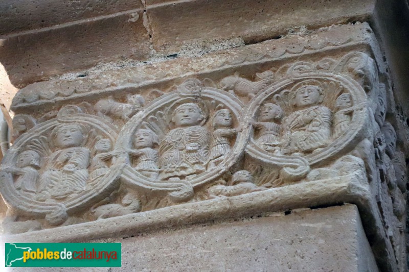 El Pla de Santa Maria - Església de Sant Ramon, frisos interiors (Foto: Albert Esteves, 2019) El Pla de Santa Maria - Església de Sant Ramon, frisos interiors