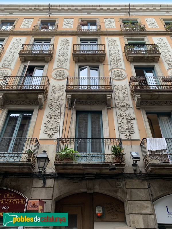 Barcelona - Casa Gené (Hospital, 83) (Foto: Albert Esteves, 2019) Barcelona - Casa Gené (Hospital, 83)