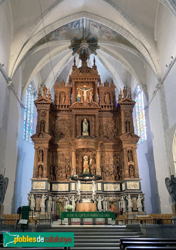 Valls - Església de Sant Joan Baptista, retaule (Foto: Albert Esteves, 2019) Valls - Església de Sant Joan Baptista, retaule
