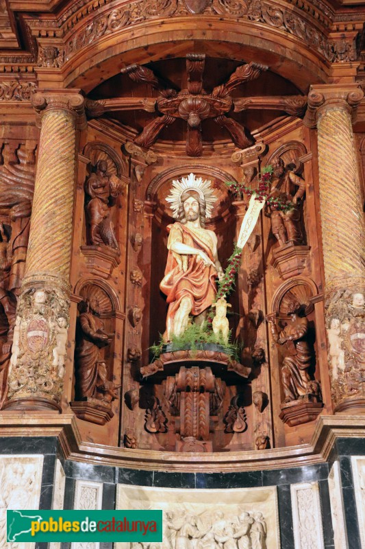 Valls - Església de Sant Joan Baptista, retaule (Foto: Albert Esteves, 2019) Valls - Església de Sant Joan Baptista, retaule