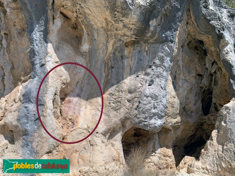 El Perelló - Pintures rupestres de Cabrafeixet (Foto: Albert Esteves, 2019) El Perelló - Pintures rupestres de Cabrafeixet