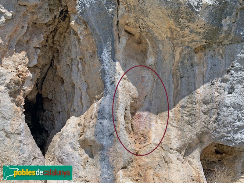 El Perelló - Pintures rupestres de Cabrafeixet (Foto: Albert Esteves) El Perelló - Pintures rupestres de Cabrafeixet