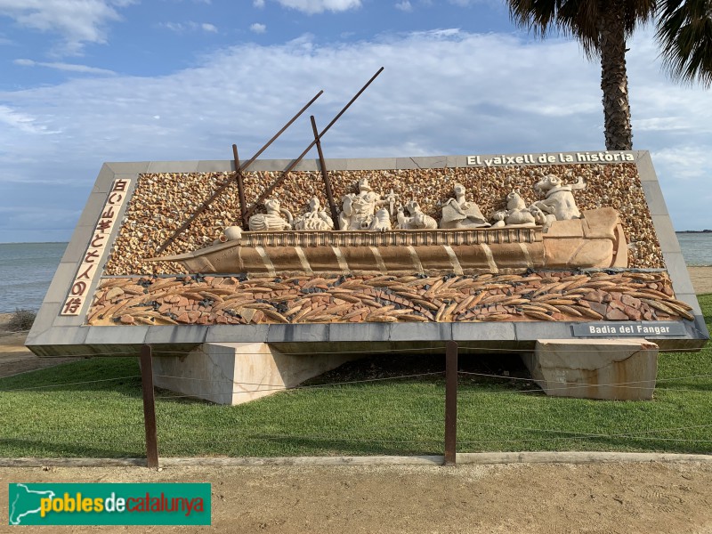 L'Ampolla - Escultura El Vaixell de la Història (Foto: Albert Esteves, 2019) L'Ampolla - Escultura El Vaixell de la Història