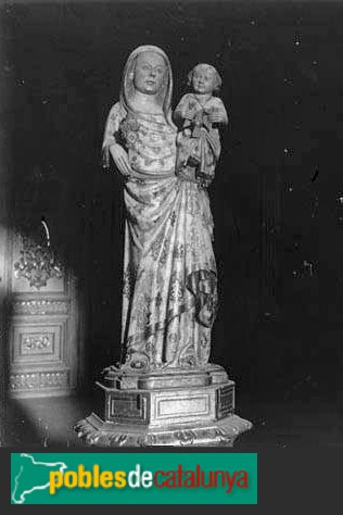 Valls - Església de la M.D. del Lledó, imatge gòtica de la Mare de Déu (Foto: <i>Francesc Blasi -Arxiu fotogràfic C.E.C.-</i>, 1922) Valls - Església de la M.D. del Lledó, imatge gòtica de la Mare de Déu