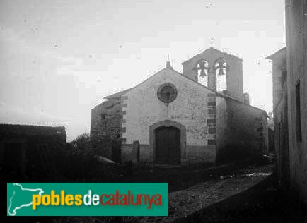 Puigcerdà - Església de Sant Julià d'Age (Foto: Josep M. Royo -Arxiu Centre Excursionista de Catalunya-, c1918) Puigcerdà - Església de Sant Julià d'Age