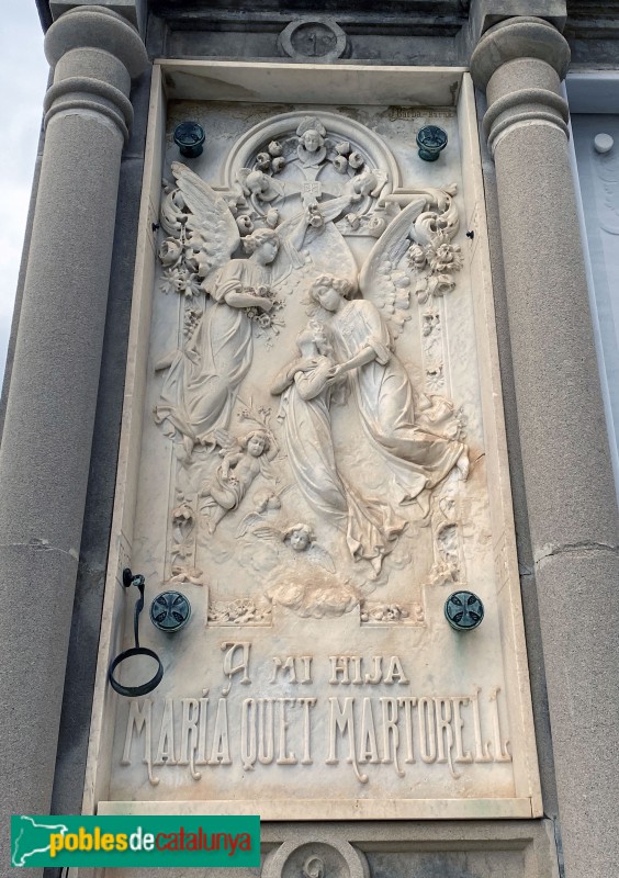 Arenys de Mar - Cementiri. Hipogeu Maria Quet (Foto: Albert Esteves, 2019) Arenys de Mar - Cementiri. Hipogeu Maria Quet