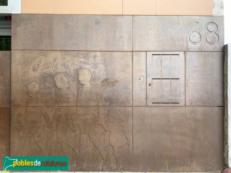 Barcelona - Col·legi Mare de Déu dels Àngels, façana Gran de la Sagrera (Foto: Albert Esteves, 2019) Barcelona - Col·legi Mare de Déu dels Àngels, façana Gran de la Sagrera