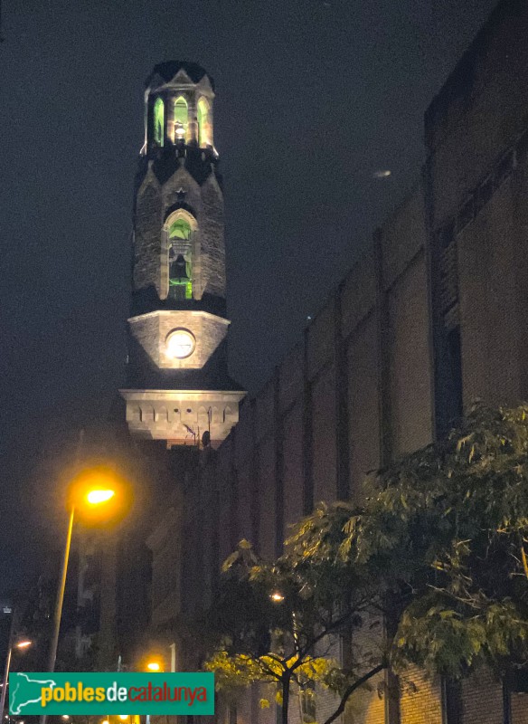 Barcelona - Església de Santa Madrona, de nit (Foto: Albert Esteves, 2019) Barcelona - Església de Santa Madrona, de nit