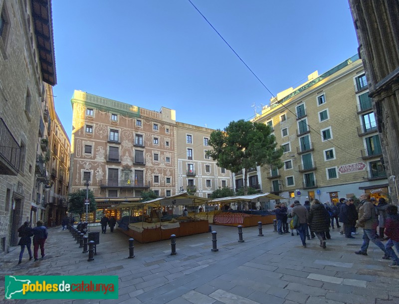 Barcelona - Plaça del Pi (Foto: Albert Esteves, 2019) Barcelona - Plaça del Pi
